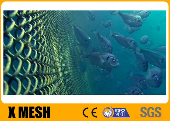 Besi Alloy Woven Wire Mesh Diamond Tipe Untuk Peternakan Ikan