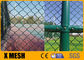 Stadion Kekuatan Tinggi Galvanized Chain Link Fence 2.0mm Post Rail Thickness 3X3