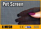 Hitam dan abu-abu tahan hewan peliharaan lebar 60 inci 30% bahan PVC sebagai anjing jendela layar