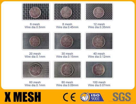 100 X 100 Mesh Ukuran Kain Filter Stainless Steel Diameter 0,04mm