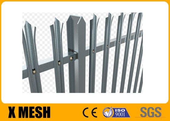 Hot Dipped Galvanized Security Metal Fencing D &amp; W Warna Perak Mudah Dirakit