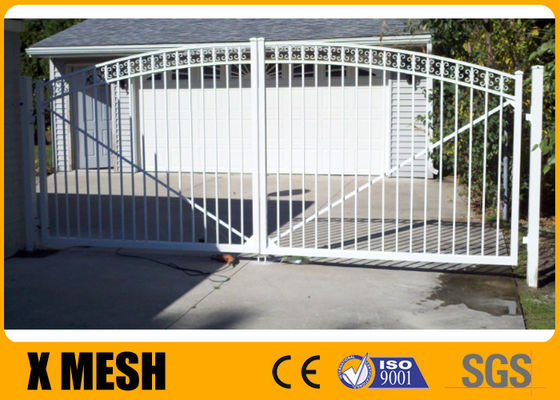 White Aluminium Flat Top Security Metal Fencing 6 Point Welds
