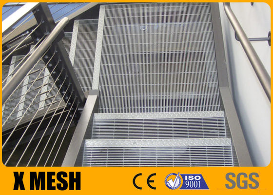 Lebar 1000mm Welded Steel Grating Flooring Panjang 2000mm