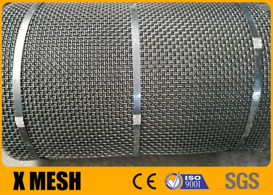 Lubang 75mm Stainless Steel Woven Wire Mesh Roll ASTM A853