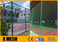 Lapangan Olahraga Chain Link Mesh Fence 4mm Wire Diamond Mesh Fence