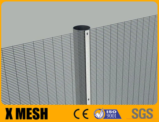Green Powder Coated Clear View Fence Anti Climb 358 Dengan Diameter Kawat 4mm Untuk Taman