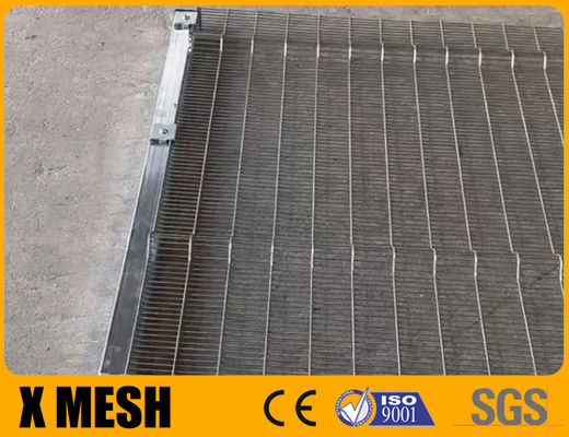 Hot Galvanized Silver Color Anti Climb Mesh Fence 358 Anti Cut Clear View Wire Mesh Panel