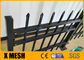 6 ''Picket Top Security Metal Fencing Pvc Coated ASTM F2589