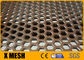1 X 50m Lubang Bulat Stainless Steel Mesh Logam Berlubang Untuk Bidang Pemisahan