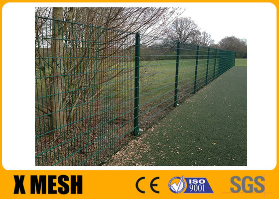 Powder Coated 8mm Twin Wire Mesh Fencing Welded Panel Untuk Komersial