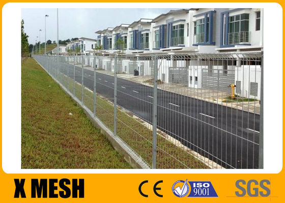 PVC Dilapisi Atau Galvanis Rolltop Weld BRC Fencing Mesh Panel Tinggi 2,4m